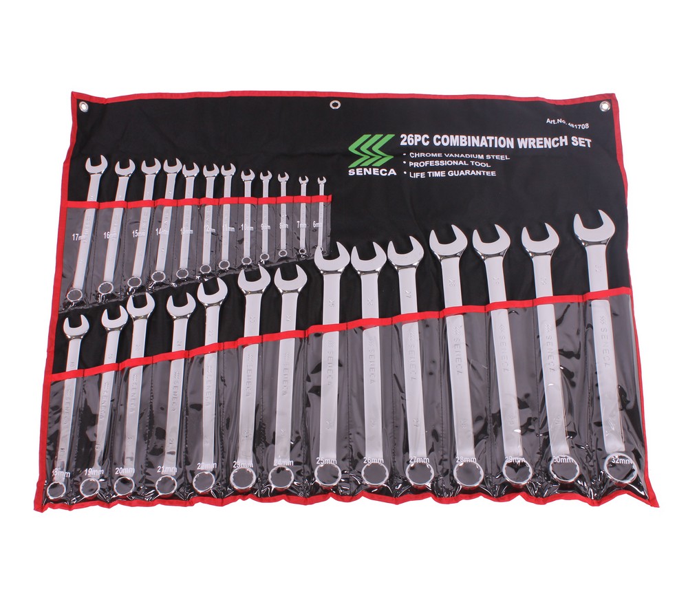 Combination wrench set 26 pieces professional