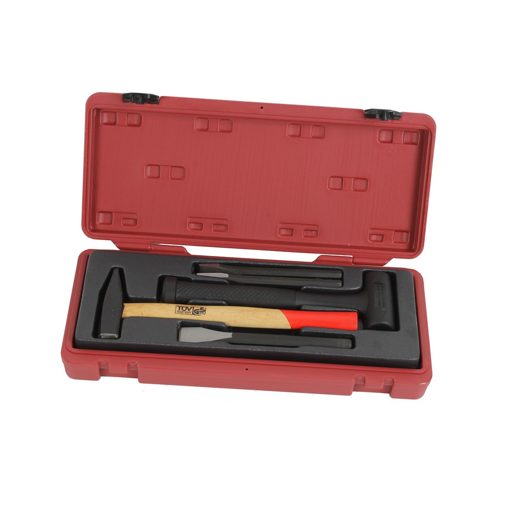 Hammer and chisel set 5 pieces professional