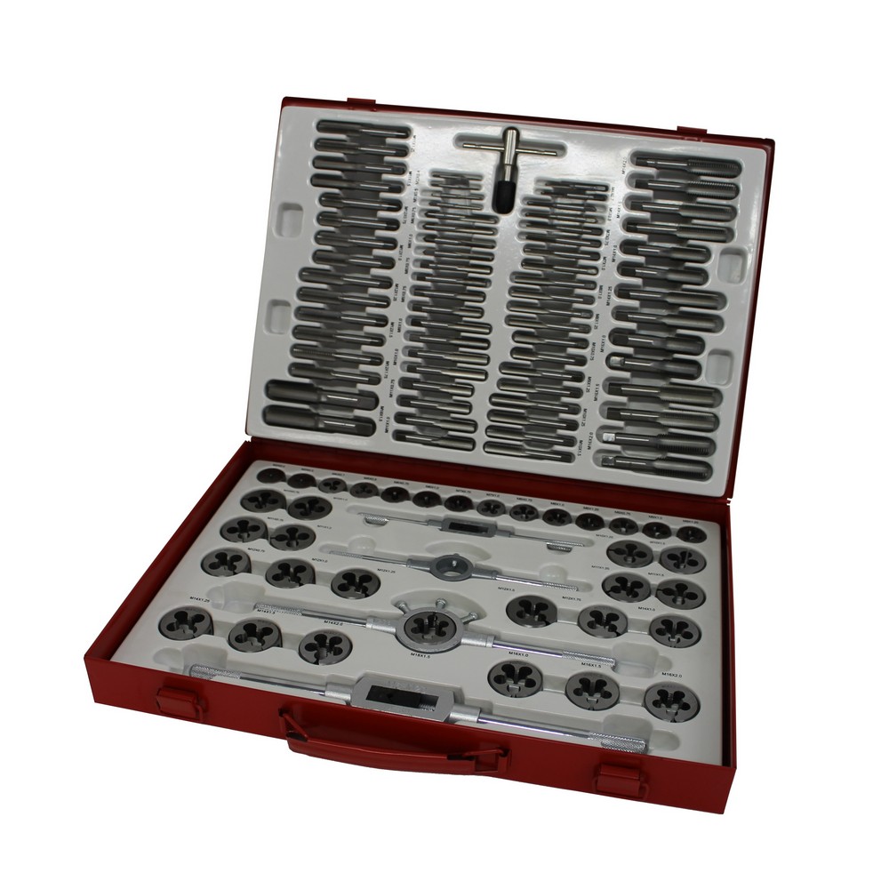 Tap and die set 110 pieces metric and sae