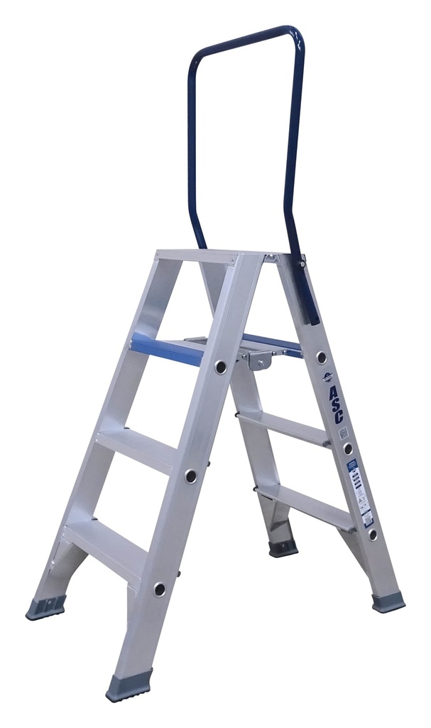 Aluminum double ladder 4 steps
