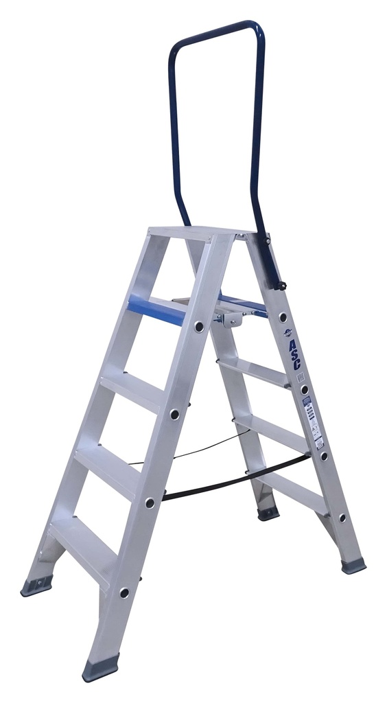 Aluminum double ladder 5 steps