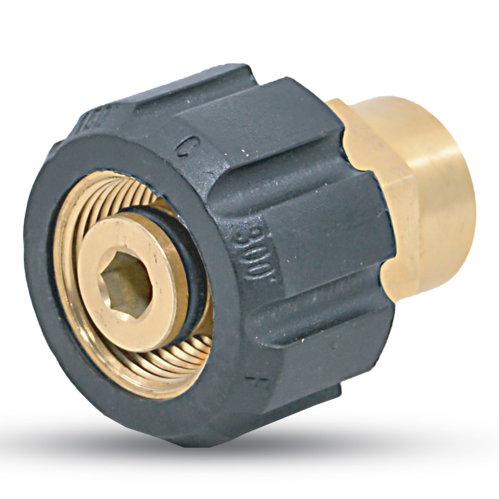 BluShield Connector 3/8" BSP to M22