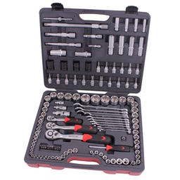 [218019] Socket wrench set 1/4''&3/8''&1/2'' 123 pieces professional