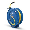 Oilshield Rubber Air Hose Reel Single Arm Heavy Duty 13mm x 15mtr Outlet - 1/2" M-BSP & reel inlet 1/2'' M-BSP