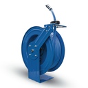 Bluseal Rubber Water Hose Reel Single Arm 16mm X 15mtr Outlet - 3/4" Male GHT x 3/4" Female GHT with quick connect
