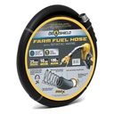 Oilshield Rubber farm fuel hose 25mm X 10mtr 1' BSP external thread
