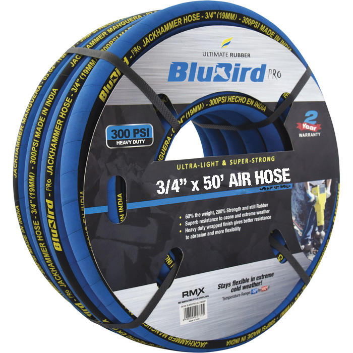 Blubird Jackhammer Rubber Air Hose heavy duty 19mm x 15mtr