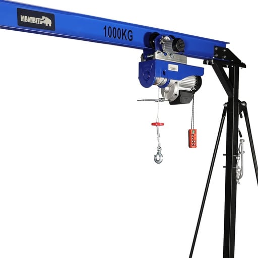 1 Ton Gantry Crane set  (Electric Cable Hoist & Trolley with wireless control)