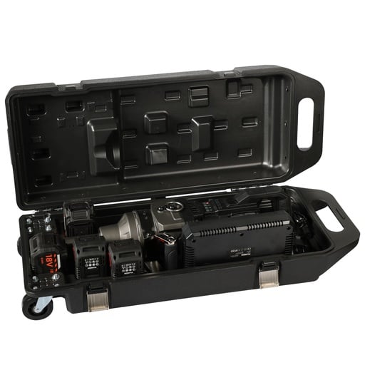 Cordless impact wrench 1" 4000Nm incl. 4x 8.0Ah batteries 18V + charger