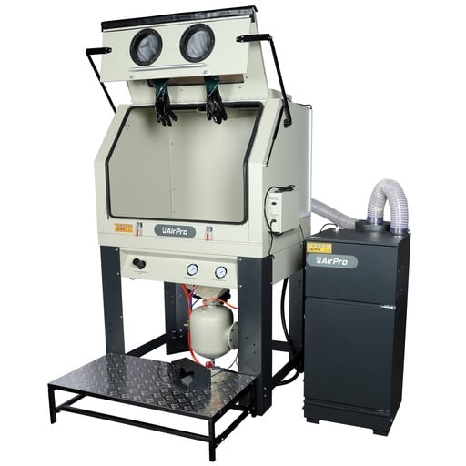 Sandblasting cabinet 990L high pressure