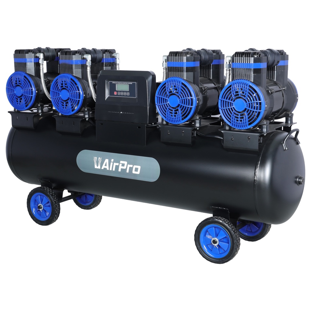 Compressor oil free 4x1580W 135L tank 400V 12bar