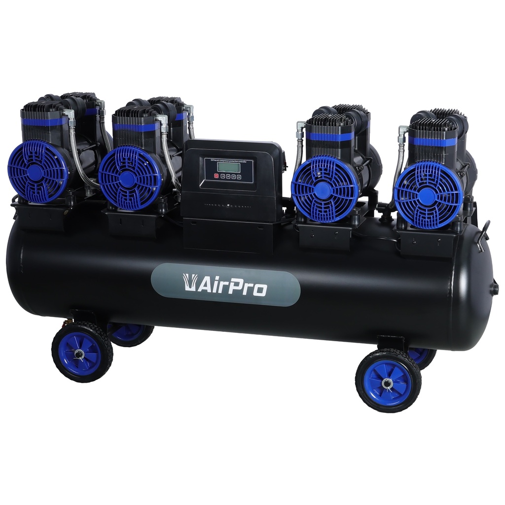Compressor oil free 4x1580W 135L tank 400V 12bar
