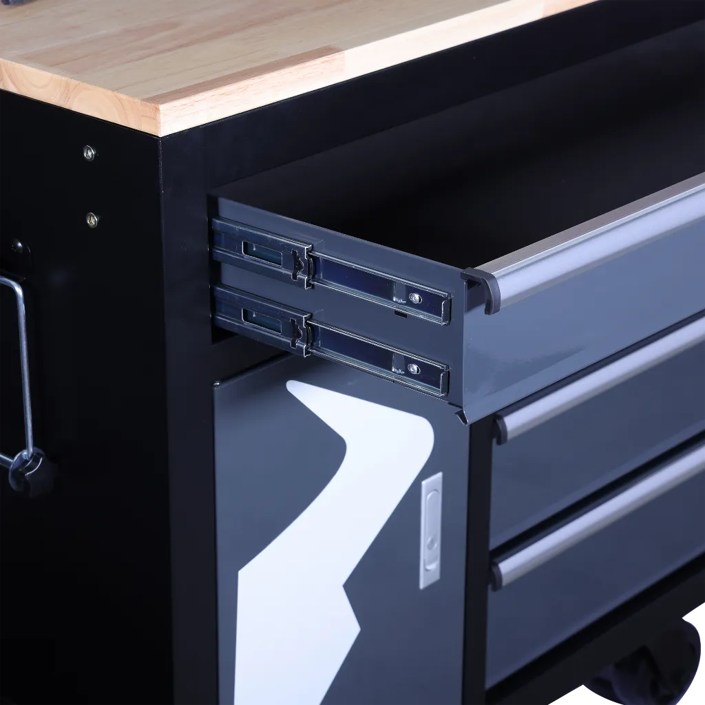 Bullram_WBG02M_Tool trolley with back wall solid wood worktop-1.webp