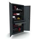 Metalen gereedschapskast 2 deurs incl. 2 lades 