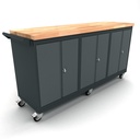 Workbench mobile 3x 2 doors cabinet EXPERT