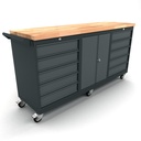 Workbench mobile 2 doors 2x5 drawers cabinet EXPERT