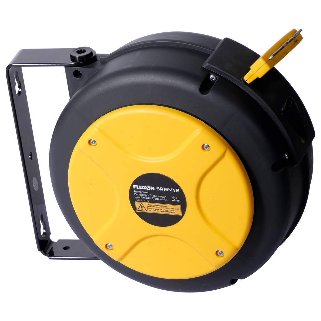 Fluxon aufrollbare Schutzplankenrolle 16m gelb/schwarz