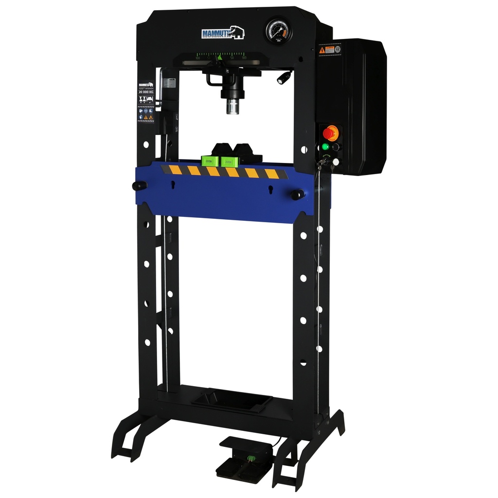 Mammuth werkplaatspers 20 ton elektrisch