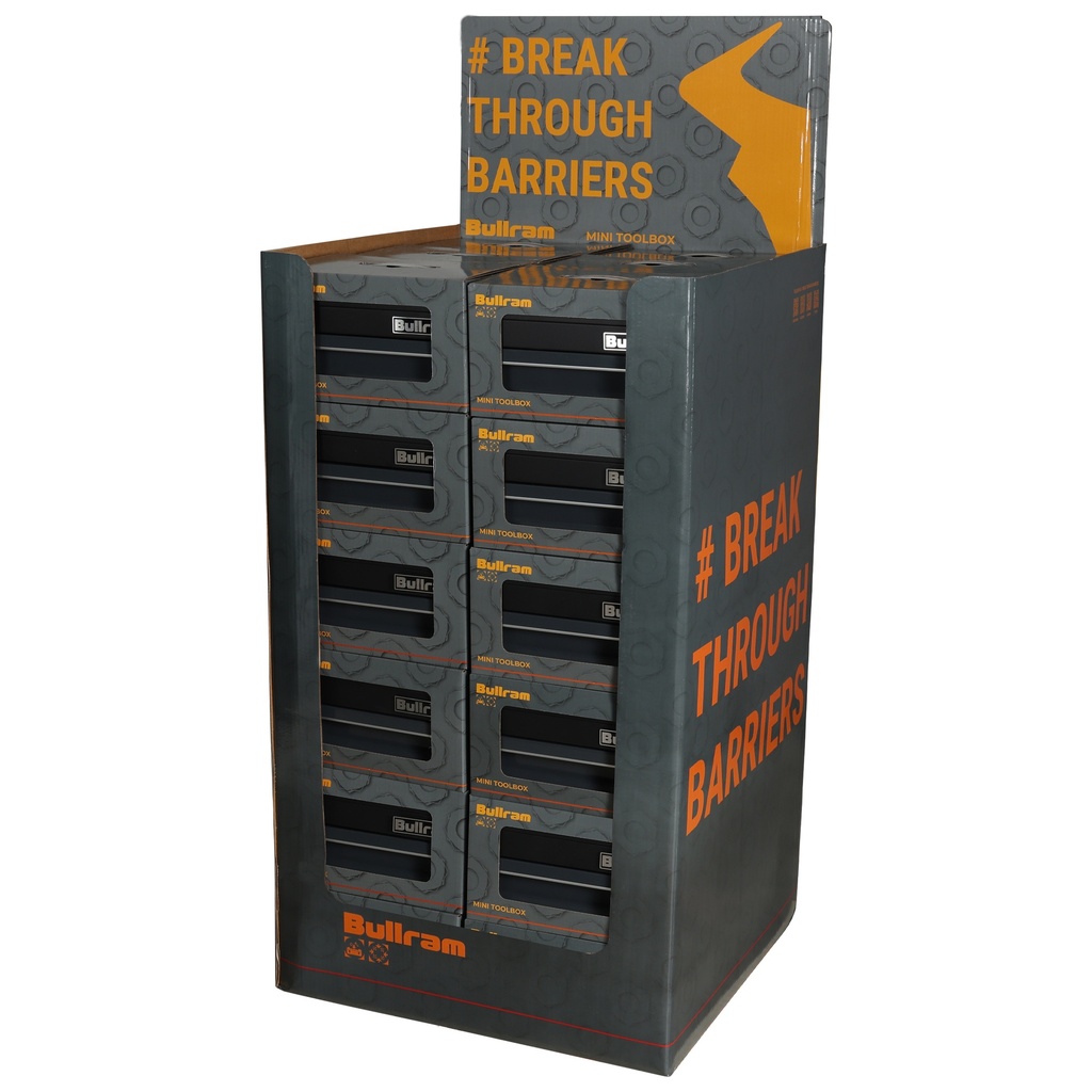 [TB26DISPLAY] Bullram display with 36 mini toolboxes