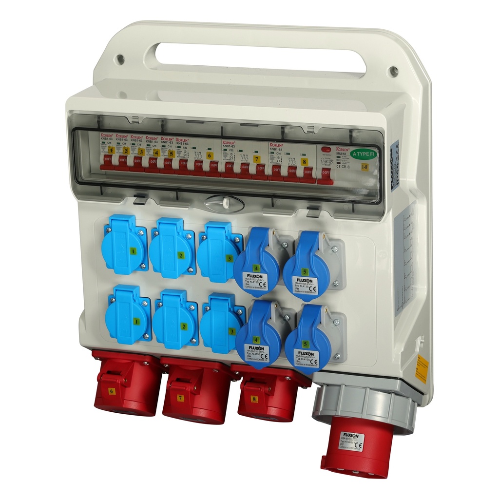 Fluxon Distribution Box 63A 400V / 230V