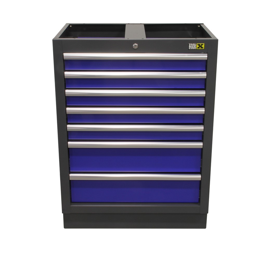 Bottom cabinet 7 drawers BLUE