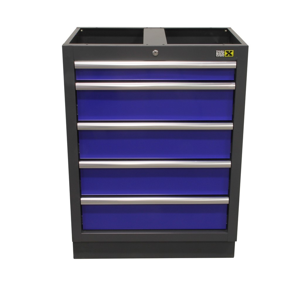 Bottom cabinet 5 drawers BLUE