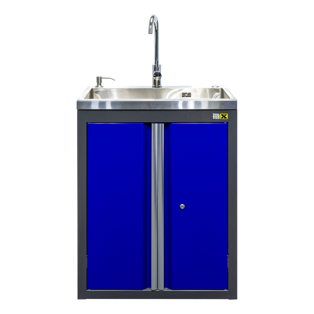 Onderkast met spoelbak BLAUW