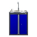 Onderkast met spoelbak BLAUW