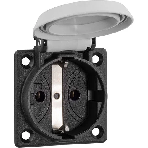 Schuko flush mounted socket 16A