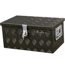 Bullram coffre en aluminium noir tôle striée small