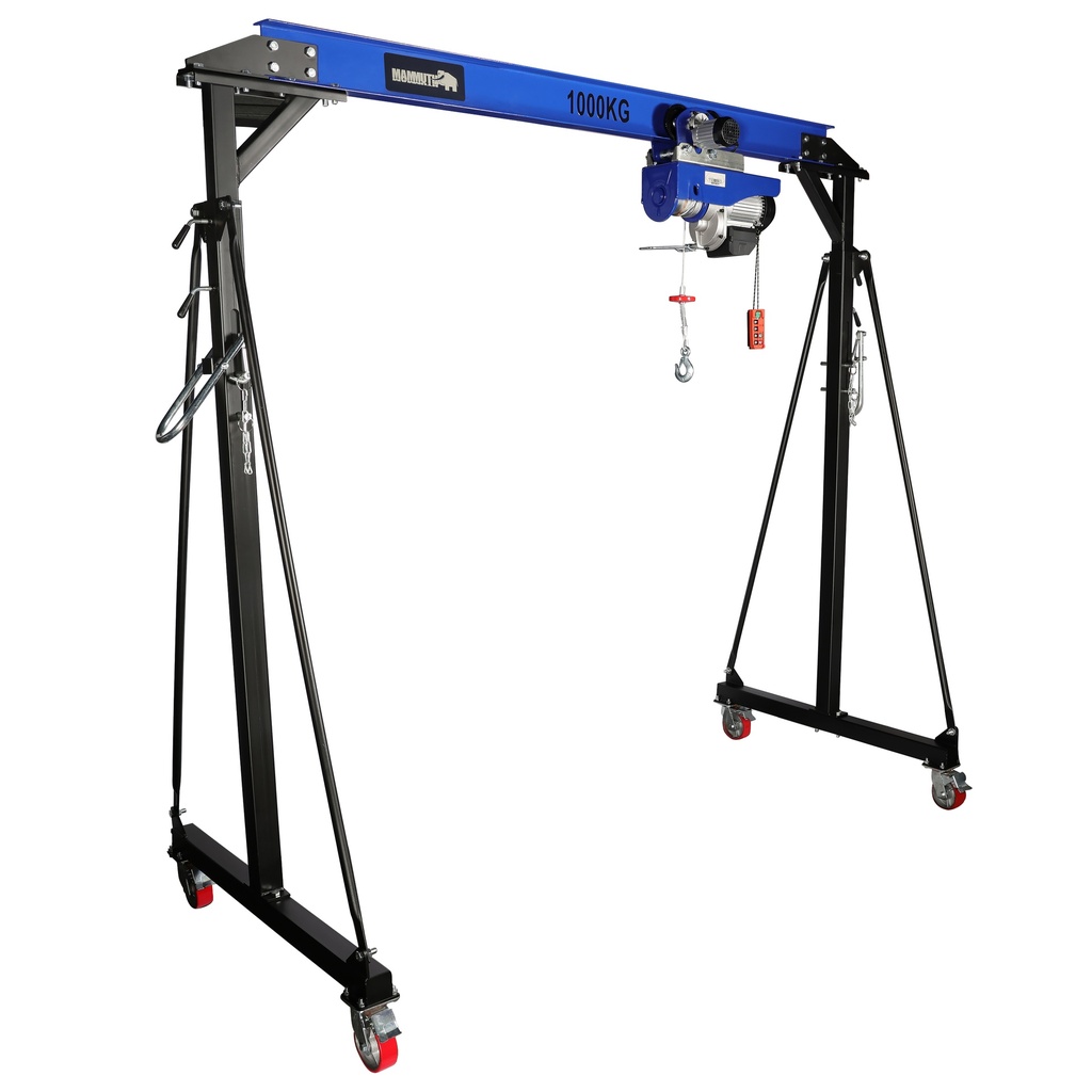 [PTK10K2] Mammuth mobile gantry crane 1 ton set – electric wire rope hoist