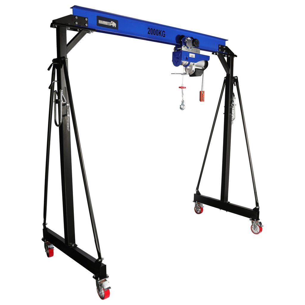 [PTK20K2] Mammuth mobile gantry crane 2 ton set – electric wire rope hoist