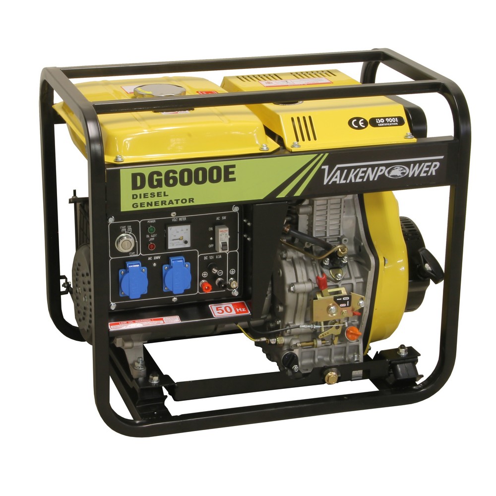 [DG6000EA] Diesel generator set open type 230V 6kVA with ATS