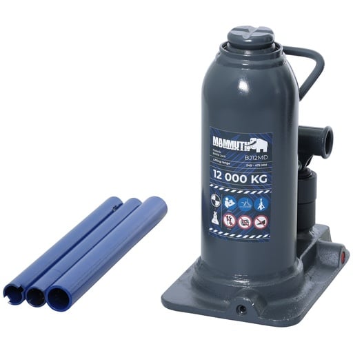 [BJ12MD] Mammuth Flaschenheber 12 Tonnen horizontal/vertikal