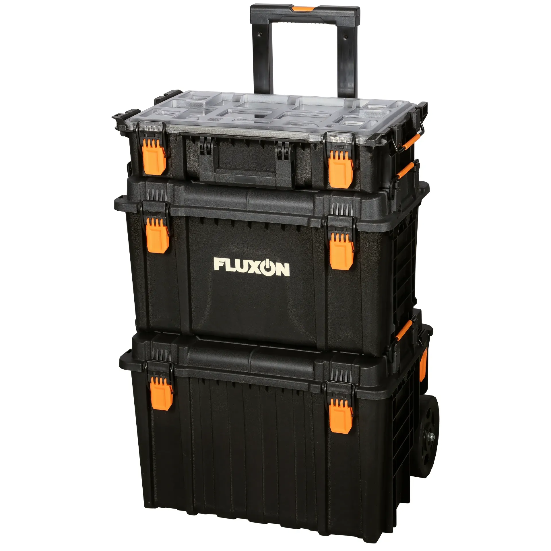 [TBP03L] Fluxon 3-Piece Stackable Rolling Toolbox Set