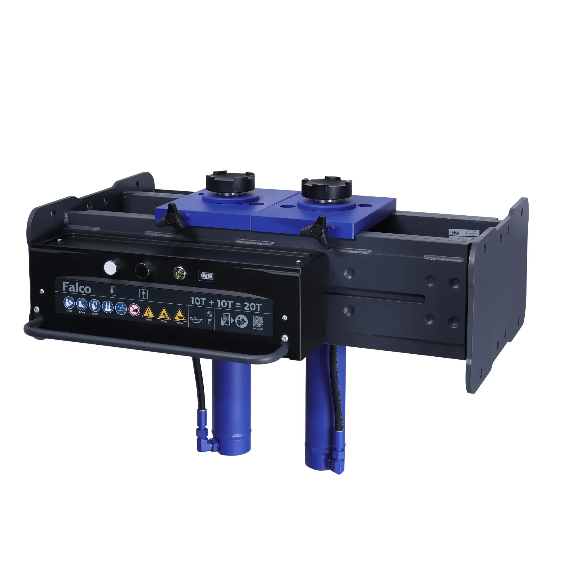Falco battery powered pit jack 20 ton medium, two cylinders