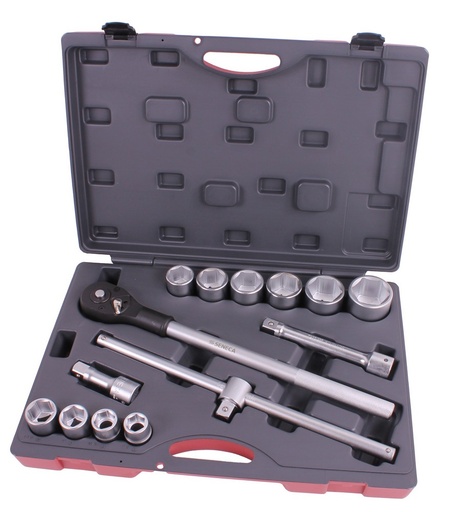 [210009] Socket wrench set 3/4" 14 pieces professional