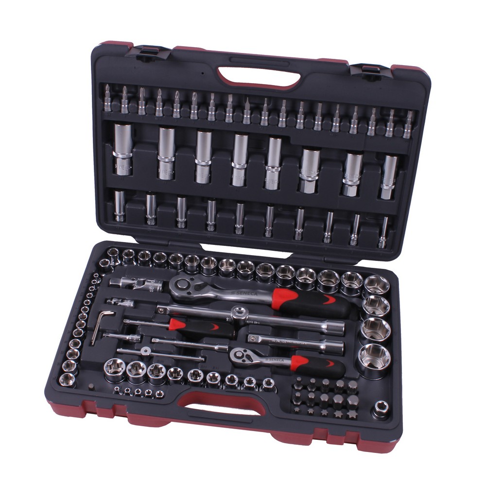 Socket wrench set 1/4"&1/2" 114 pieces professional