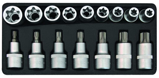 [221007] Torxdoppenset 1/2" 16 delig