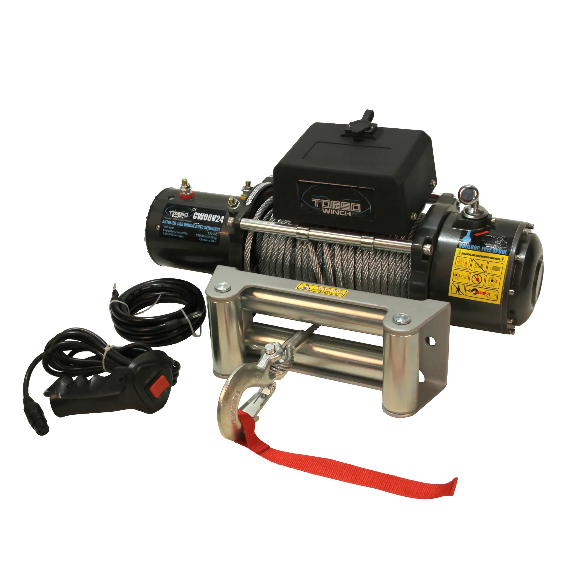 [CW08V24] Elektro Seilwinde 24V 3600kg