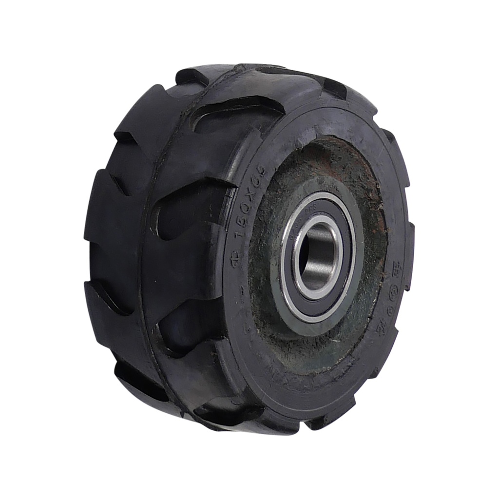 Loose wheel 150 x 65mm massive rubber
