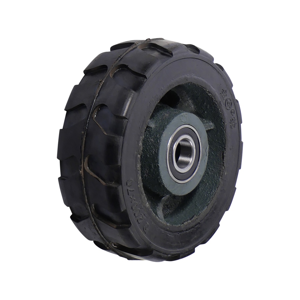 Loose wheel 200 x 67mm massive rubber