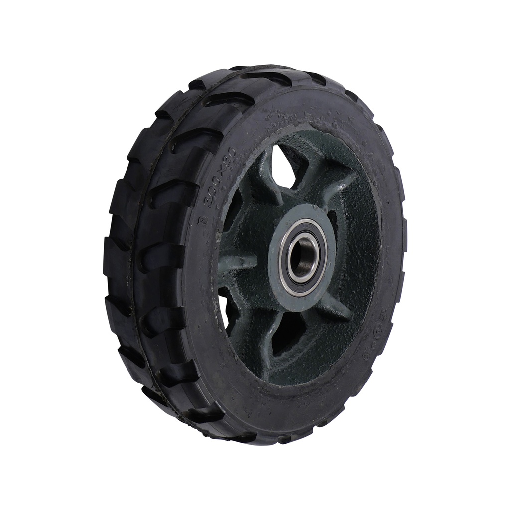 Loose wheel 300 x 80mm massive rubber