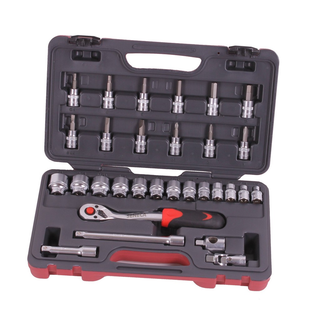 Socket wrench set 3/8'' 30 pieces sae professional