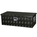 Bullram Coffre en aluminium noir tôle striée medium