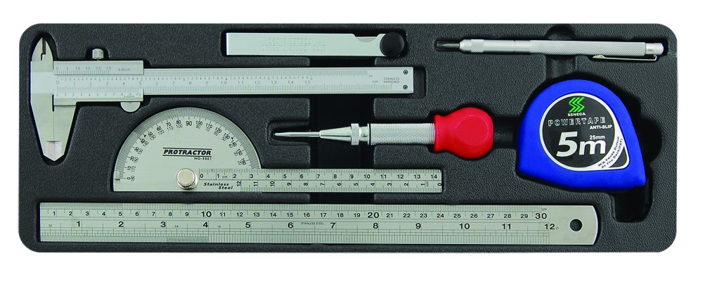 Measuring tools set 7 pieces professional