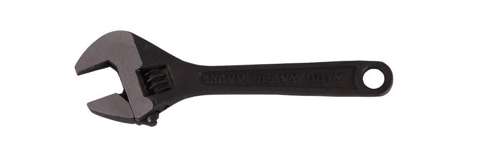 Adjustable open jaw wrench 6"