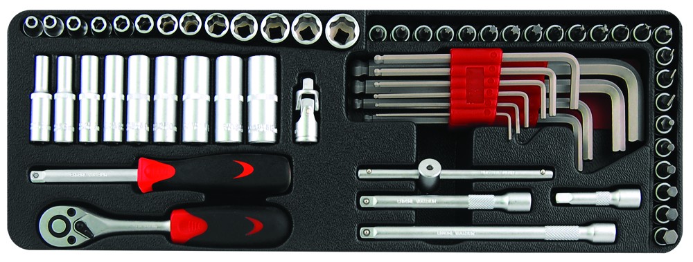 Doppendoos 1/4" 62 delig