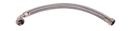 [FH60] Flexibele metalen slang met bocht 60 cm lang