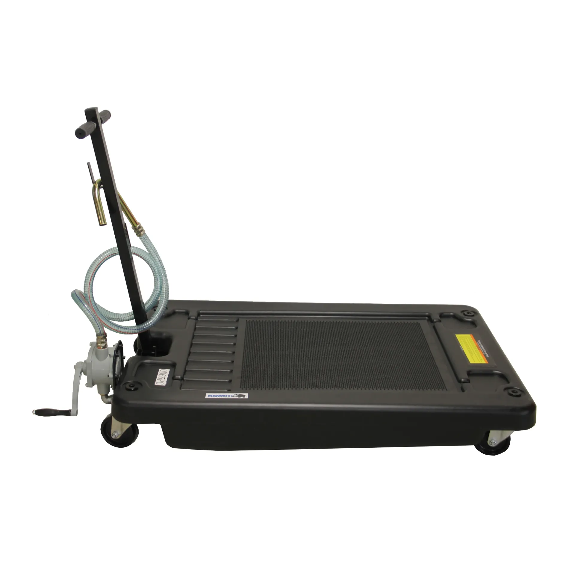 Oil drain dolly with hand pump 17 gallons